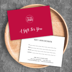 Adicionar Certificado de Presente de Cor Personali