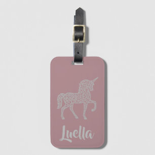 Adicionar etiqueta de bagagem Personalised Pink Un