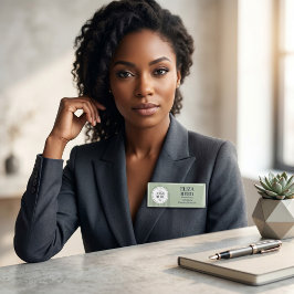 Adicionar Etiqueta de Nome Magnética Verde Sage Mi