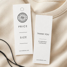 Adicionar Etiqueta de Preço de Roupas Logotipo Bra