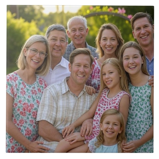 Adicionar Foto de Reunião da Família Personalizar (Frente)