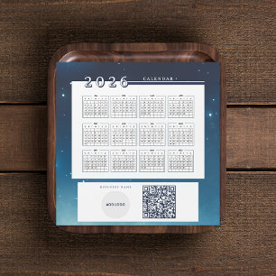 Adicionar logotipo 2026 Calendário QR Código Magné