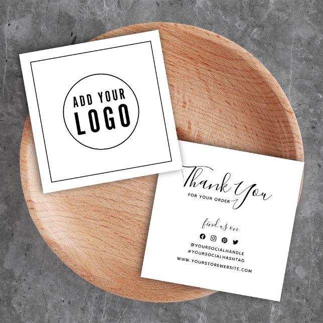 Adicionar Logotipo Borda Preta Social Obrigado Ins (Criador carregado)