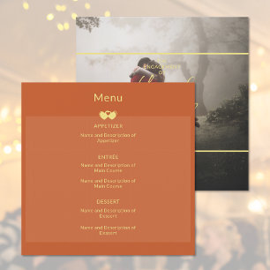 Adicionar Menu Plano do Noivado de Casamento de Fo
