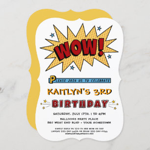 Adicionar Nome 3RD ou Qualquer Convite de aniversá