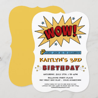 Adicionar Nome 3RD ou Qualquer Convite de aniversá