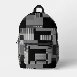 Adicionar nome a preto e Abstrato Cinza moderno Ho