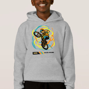 Adicionar Nome BMX Bike Rider Torna os Swirls Esti