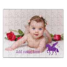 ADICIONAR NOME E FOTO | Unicórnio Roxo