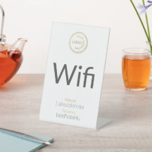Adicionar O Logotipo Wifi - Senha Branco