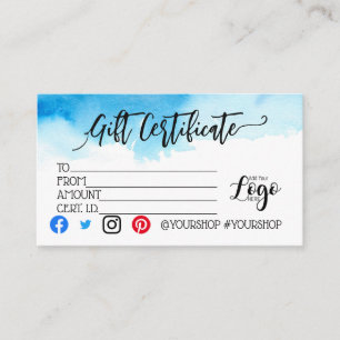 ADICIONAR O marketing DO Certificado de presente d