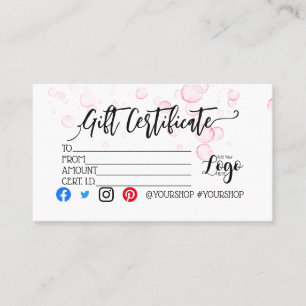 ADICIONAR O marketing DO Certificado de presente d