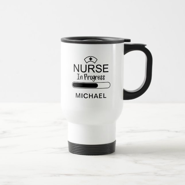 ADICIONAR O SEU NOME | Enfermeiros Em Curso Caneca (Direita)