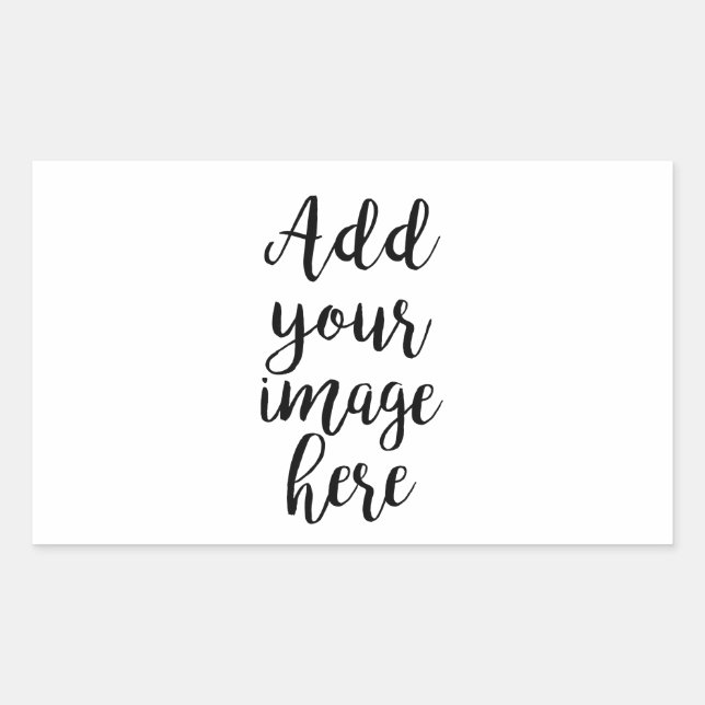 Adicionar o seu próprio adesivo de retângulo perso (Frente)