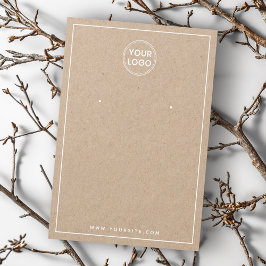 Adicionar placa de exibição de borda branca do log