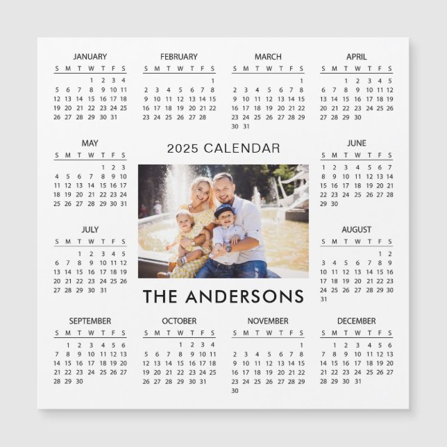Adicionar seu Calendário de Foto da Família 2025 | (Frente)