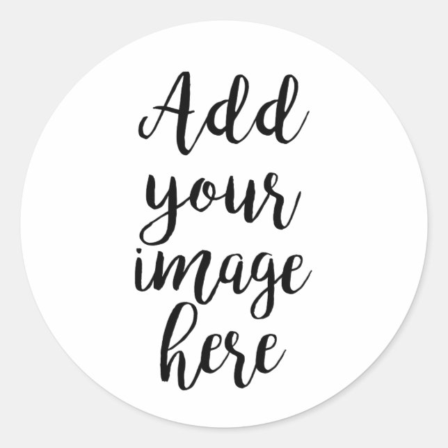 Adicionar seu próprio adesivo redondo personalizáv (Frente)