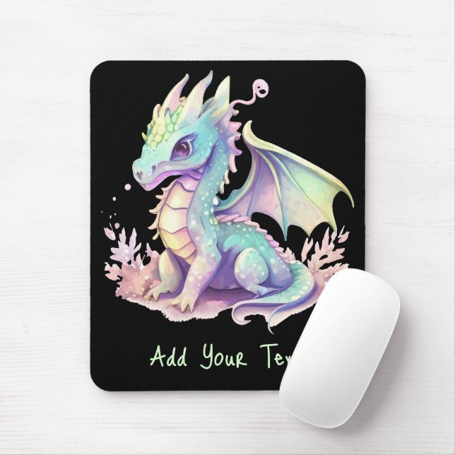 Adicionar seu texto - Mousepad (Com mouse)