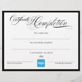 Adicionar simples certificado de logotipo Prêmio d