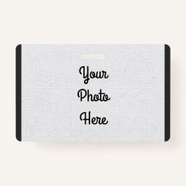 Adicionar sua foto/Design - Crachá