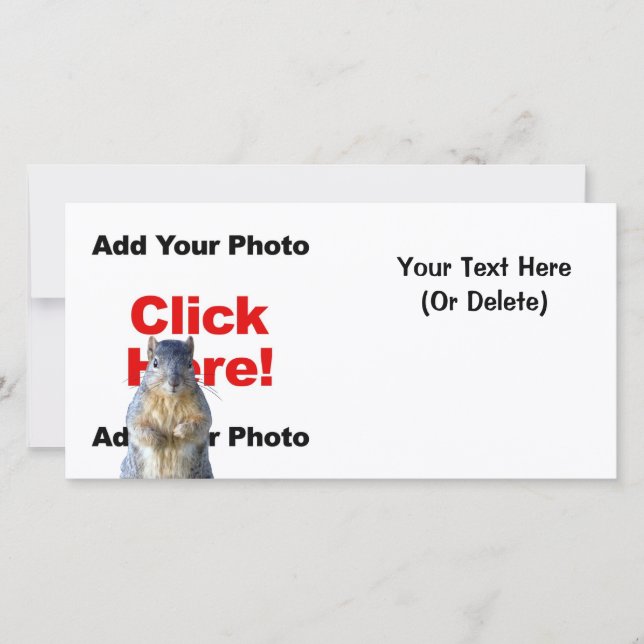 Adicionar Um Cartão com fotos Personalizado De Esq (Frente)