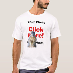 Adicionar um esquilo Camiseta personalizada com fo