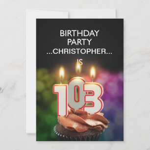 Adicionar um nome, 103º Convite de aniversário