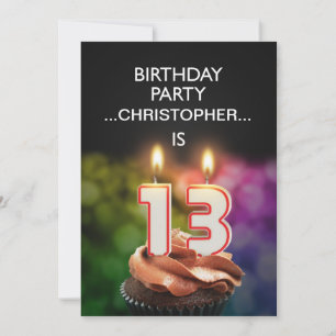 Adicionar um nome, 13 Convite de aniversário