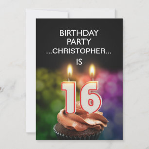 Adicionar um nome, 16º Convite de aniversário