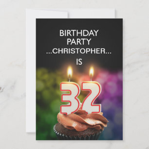 Adicionar um nome, 32º Convite de aniversário