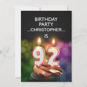 Adicionar um nome, 92º Convite de aniversário