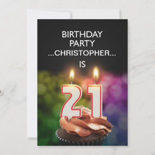Adicionar um nome, convite de festas aniversário 