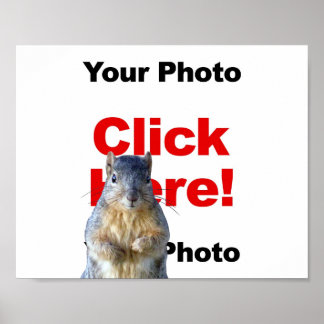 Adicionar um pôster de foto personalizado de um es