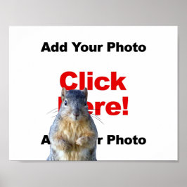 Adicionar um pôster de foto personalizado de um es