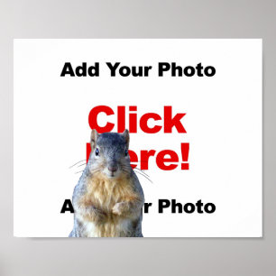 Adicionar um pôster de foto personalizado de um es