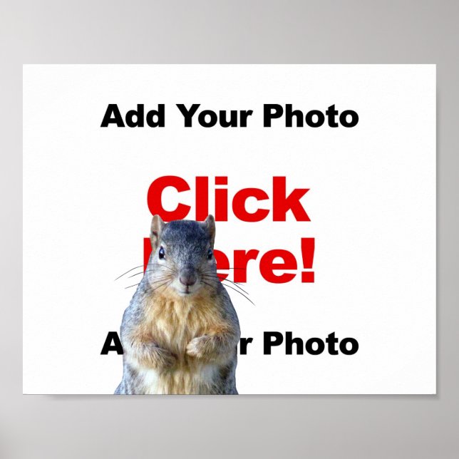 Adicionar Um Poster de Fotografia Personalizada De (Frente)