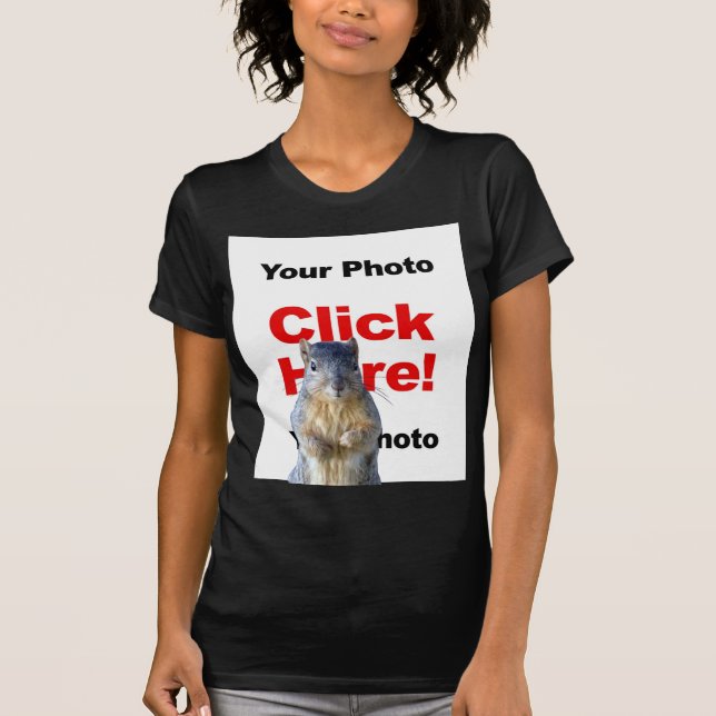 Adicionar Uma Camisa De Foto Personalizada De Esqu (Frente)