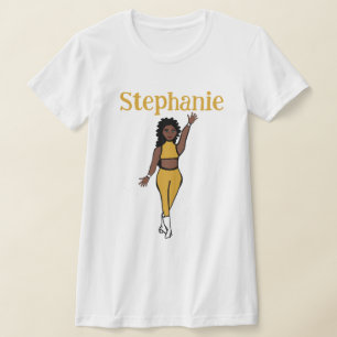 Adicionar uma camiseta de dançarino amarelo nome