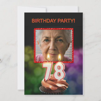 Adicionar uma imagem, 78º Convite de aniversário
