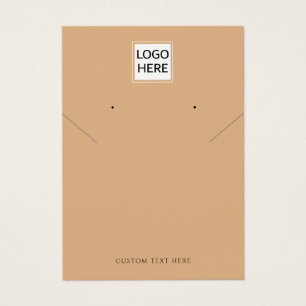 Adicione a placa de exibição do colar de logotipo