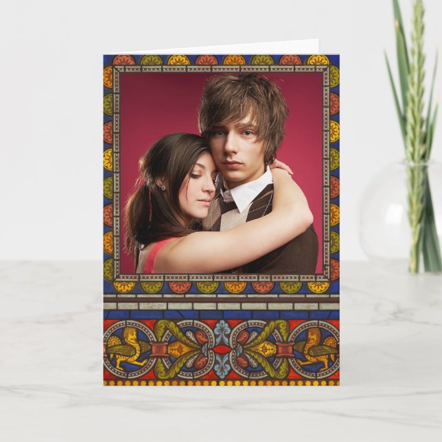 Adicione a sua Modelo de Foto Gótica Medieval (Frente)