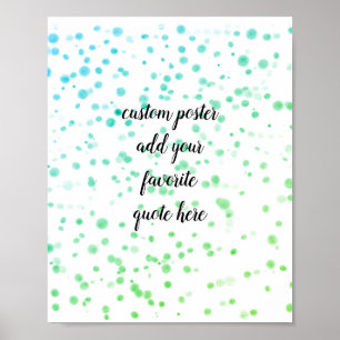 adicione a sua própria cotação poster design de aq