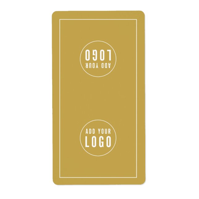 Adicione o adesivo de empacotamento de logotipo co (Frente)