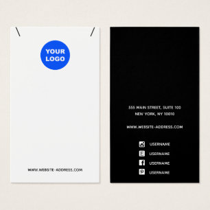  Adicione o logotipo Colar Colar em Branco Exibiç