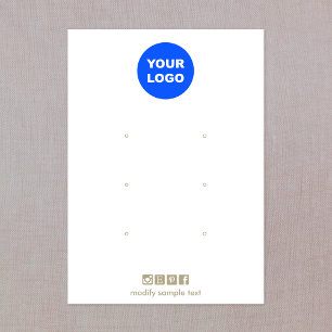 Adicione o logotipo da placa de exibição de três f