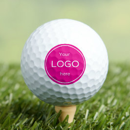 Adicione o logotipo da sua empresa a um rosa brilh
