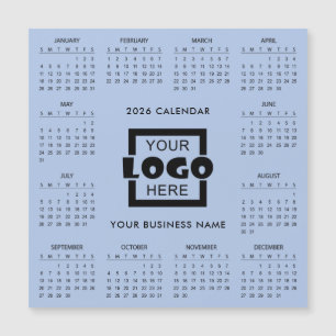 Adicione o Logotipo da Sua Empresa Calendário 2026