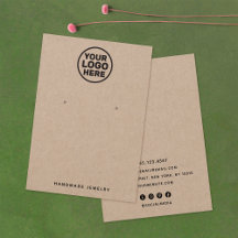 Adicione o logotipo personalizado, Kraft, mostrand