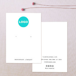 Adicione o logotipo personalizado manuscrito branc