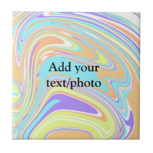 Adicione o nome abstrato simples rosa azul laranja